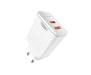 Сетевое зарядное устройство Yoki Led Series  33W White (YK-33PD+QC) 1