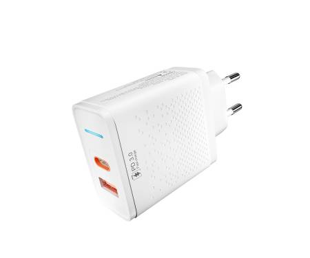 Сетевое зарядное устройство Yoki Led Series  33W White (YK-33PD+QC) 2