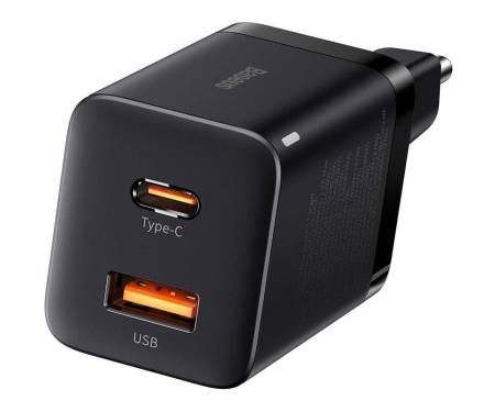 Сетевое зарядное устройство Baseus Super Si Pro Quick Charger USB/Type-C 30W Black (CCSUPP-E01) 1