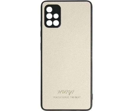 Чехол Leather Case Samsung Galaxy A51 Cream 1