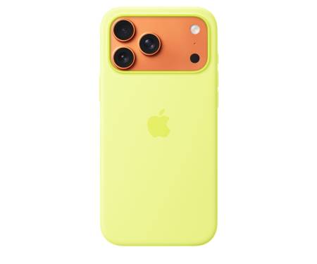 Чехол для Apple iPhone 17 Pro Max Silicone Case with MagSafe – Neon Yellow (MGFM4) 3