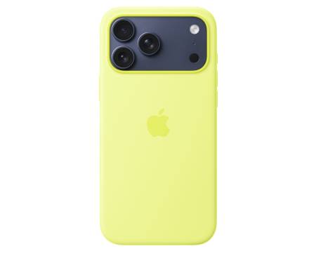 Чехол для Apple iPhone 17 Pro Max Silicone Case with MagSafe – Neon Yellow (MGFM4) 2