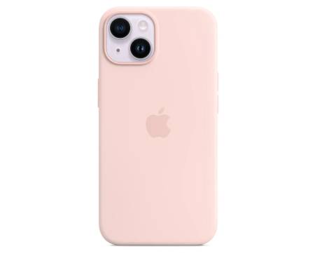 Чехол Silicone Case with MagSafe and Animation [Colorless] для iPhone 14 Chalk Pink (A2388) 1
