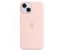 Чехол Silicone Case with MagSafe and Animation [Colorless] для iPhone 14 Chalk Pink (A2388) 1