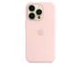 Чохол Silicone Case with MagSafe and Animation [Colorless] для iPhone 14 Pro Chalk Pink (A2912) 1