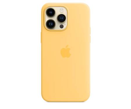 Чехол Silicone Case with MagSafe and Animation [Colorless] для iPhone 14 Pro Max Sunglow (A2913) 1