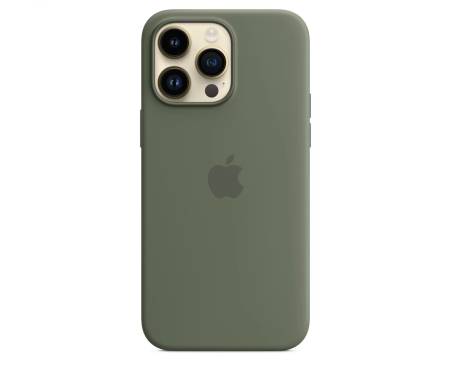 Чехол Silicone Case with MagSafe and Animation [Colorless] для iPhone 14 Pro Olive (A2912) 1