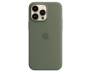 Чехол Silicone Case with MagSafe and Animation [Colorless] для iPhone 14 Pro Olive (A2912) 1