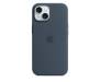 Чехол Silicone Case with MagSafe and Animation [Colorless] для iPhone 14 Storm Blue (A2910) 1