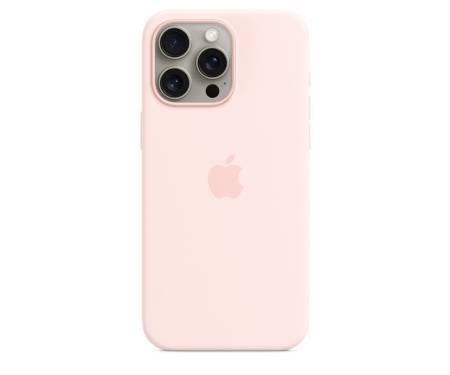 Чехол Silicone Case with MagSafe and Animation [Colorless] для iPhone 15 Pro Light Pink (A3125) 1