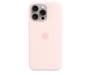 Чехол Silicone Case with MagSafe and Animation [Colorless] для iPhone 15 Pro Light Pink (A3125) 1