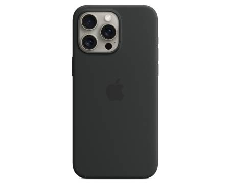Чехол Silicone Case with MagSafe and Animation [Colorless] для iPhone 15 Pro Max Black (A3126) 1