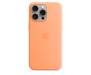 Чохол Silicone Case with MagSafe and Animation [Colorless] для iPhone 15 Pro Orange Sorbet (A3125) 1