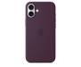 Чехол Silicone Case with MagSafe and Animation [Colorless] для iPhone 16 Plum (A3313) 1