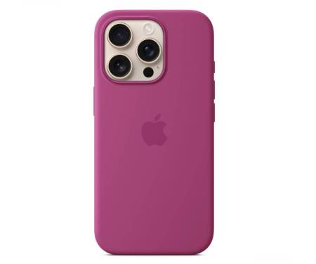 Чохол Silicone Case with MagSafe and Animation [Colorless] для iPhone 16 Pro Fuchsia (A3315) 1