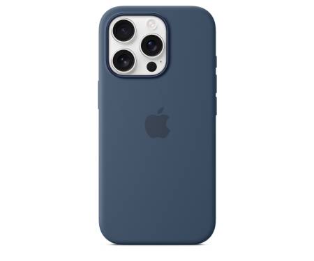 Чехол Silicone Case with MagSafe and Animation [Colorless] для iPhone 16 Pro Max Denim (A3316) 1