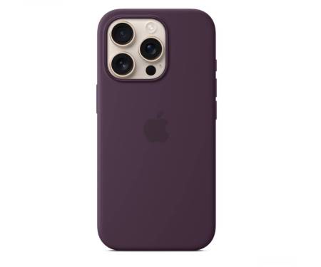Чехол Silicone Case with MagSafe and Animation [Colorless] для iPhone 16 Pro Plum (A3315) 1
