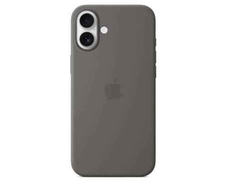 Чехол Silicone Case with MagSafe and Animation [Colorless] для iPhone 16 Stone Gray (A3313) 1