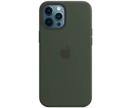 Чохол Silicone Case with MagSafe and Animation для iPhone 12 Pro Max Cyprus Green 1