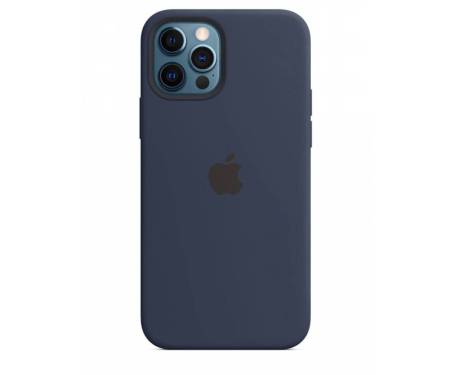 Чехол Silicone Case with MagSafe and Animation для iPhone 12 Pro Max Deep Navy 1