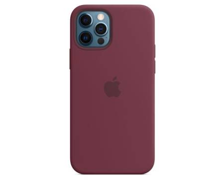 Чехол Silicone Case with MagSafe and Animation для iPhone 12 Pro Max Plum 1