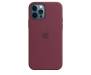Чехол Silicone Case with MagSafe and Animation для iPhone 12 Pro Max Plum 1
