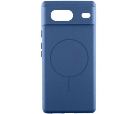 Чехол Silicone Cover Lakshmi Full Camera (AA) with MagFit для Google Pixel 8 Navy Blue 1