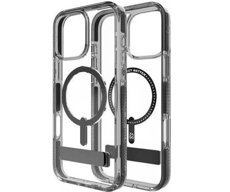 Чехол Zagg Gear4 Piccadilly Snap with Magsafe w/ Kickstand Apple iPhone 16 Pro Max Black (702316274) 1