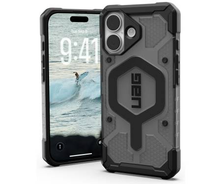 Чохол для Apple iPhone 17 URBAN ARMOR GEAR Pathfinder Clear MagSafe, Ash/Black (114553113140) 1
