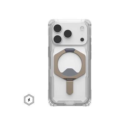 Чохол для Apple iPhone 17 Pro URBAN ARMOR GEAR Plasma XTE MagSafe Clear/Titanium (114527114G36) 1