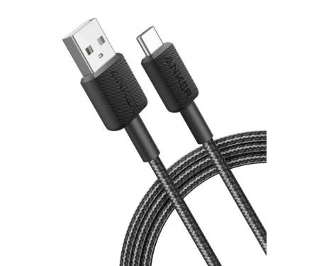 Кабель USB Type-C Anker 322 USB Type-A to USB Type-C 1.8m Black (A81H6G11) 1