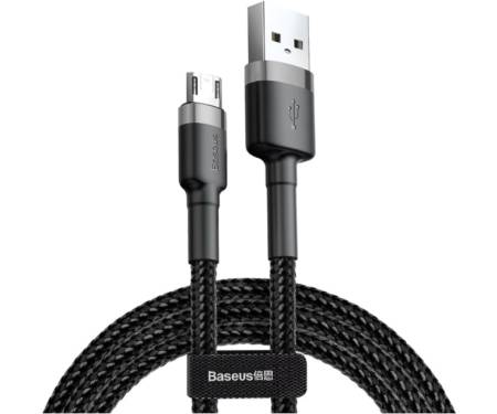 Кабель Baseus Cafule Cable USB for Micro Gray/Black 3m (CAMKLF-HG1) 1