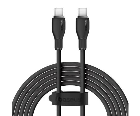 Кабель Baseus Pudding Series Fast USB-C to USB-C Charging Cable 100W 2m Black (P10355702111-01) 1
