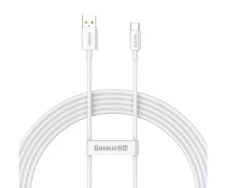 Кабель Baseus Superior Series USB Cable to USB-C Fast Charging Data 100W 2m White (P10320102214-03) 1