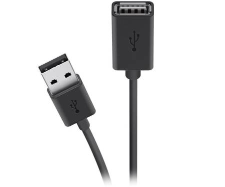 Кабель Belkin USB 2.0 AM/AF Extension cable 4.8m Black (F3U153BT4.8M) 1