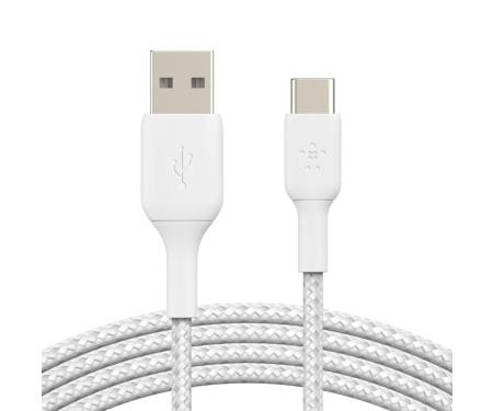 Кабель Belkin USB-C to USB-A 2m White (CAB002BT2MWH) 1