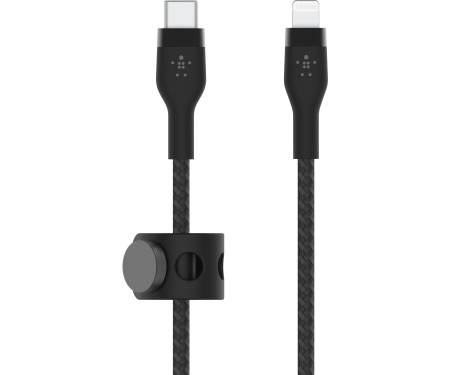 Кабель Belkin PRO Flex USB-C - Lightning Black 1m (CAA011BT1MBK) 1