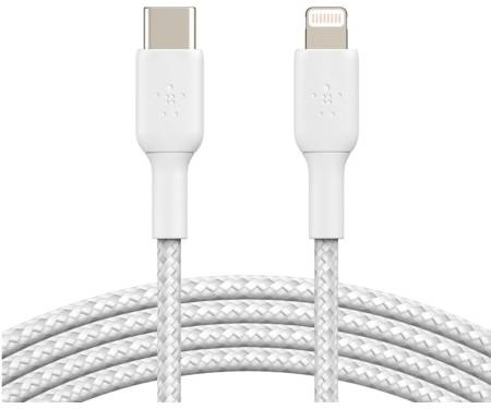 Кабель Belkin Type-C - Lightning 1m White (CAA004BT1MWH) 1