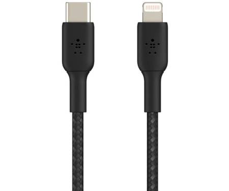 Кабель Belkin USB Type-C to Lightning 2m (CAA004BT2MBK) 1
