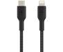 Кабель Belkin USB Type-C to Lightning 2m (CAA004BT2MBK) 1