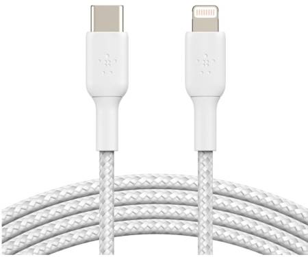 Кабель Belkin USB Type-С to Lightning 2m White (CAA004BT2MWH) 1
