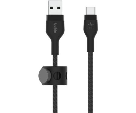 Кабель Belkin Boost Up Charge Flex USB Type-A to USB Type-C 3m Black (CAB008BT3MBK) 1