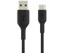 Кабель Belkin USB-A to USB-C 1m Black (CAB001BT1MBK) 1