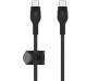 Кабель Belkin USB-C to USB-C Braided Silicone 1m Black (CAB011BT1MBK) 1