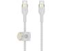 Кабель Belkin USB-C to USB-C Braided Silicone 1m White (CAB011BT1MWH) 1