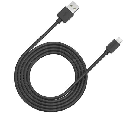 Кабель Canyon Charge & Sync Apple Lightning Black 1m (CNE-CFI1B) 1