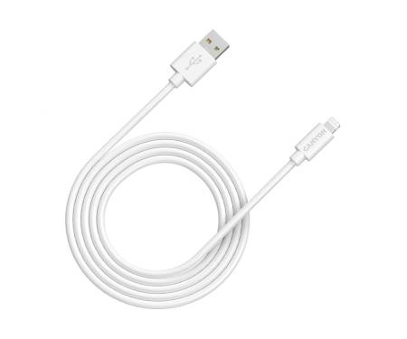 Кабель Canyon Charge & Sync USB-A to Lightning 2m White (CNS-MFIC12W) 1