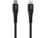 Кабель Canyon USB Type-C/Apple Lightning Black 1.2m (CNS-MFIC4B) 1