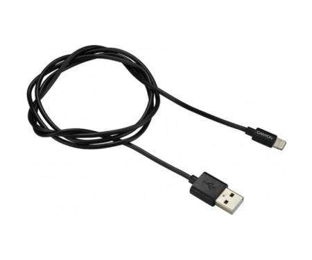 Кабель Canyon USB2.0 AM/Lightning Black 1m (CNS-MFICAB01B) 1