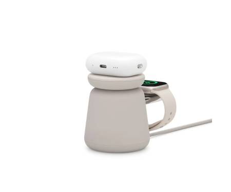 Беспроводное зарядное устройство Belkin 2in1 MagSafe Charge Station White (WIZ020VFH37) 3